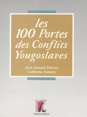 cover image of Les conflits yougoslaves de a à Z